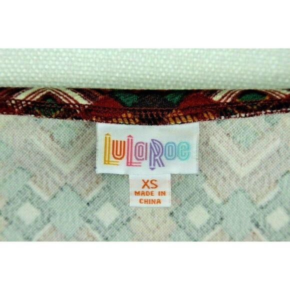 LulaRoe Women's Skirt Cassie Jewel Tones Pencil Stretch Straight XS - Picture 4 of 4